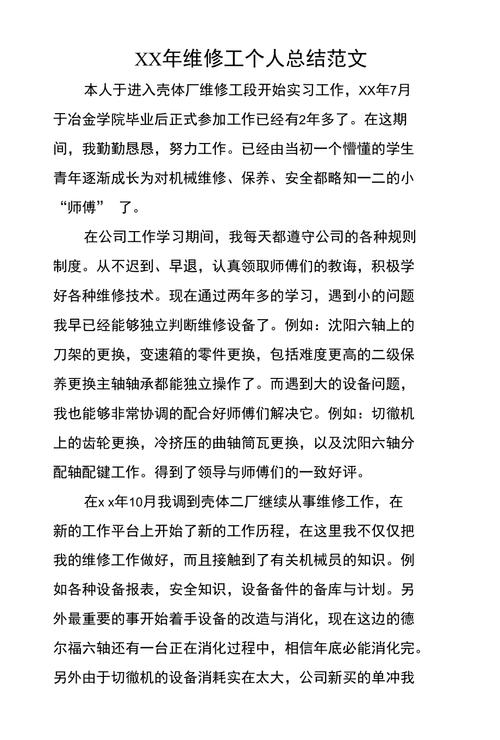 水厂维修进展情况报告总结